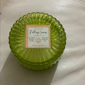 Falling Leaves Scented Candle - Green